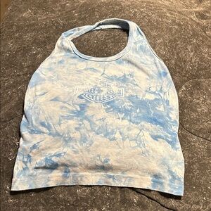 Harley-Davidson Sky Blue Tie-Dye Halter Top